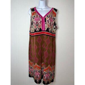 Women’s Paisley Tank Midi Dress XL